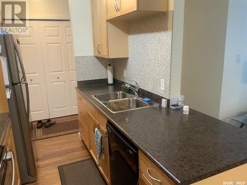 306 1435 Embassy Drive, Saskatoon, SK - Indoor Photo Showing Kitchen With Double Sink