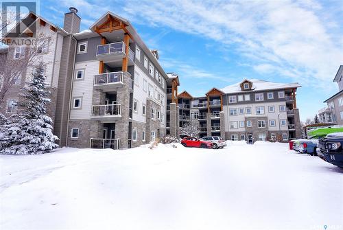 208 1220 Blackfoot Drive, Regina, SK - Outdoor With Balcony With Facade