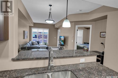 208 1220 Blackfoot Drive, Regina, SK - Indoor Photo Showing Kitchen With Double Sink