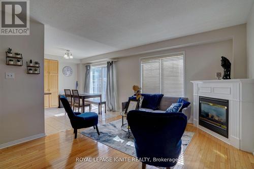 60 Haverhill Crescent, Whitby, ON - Indoor Photo Showing Living Room With Fireplace