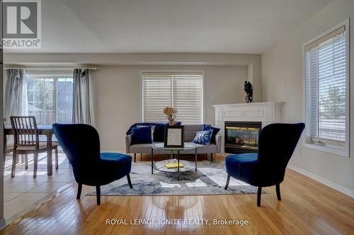 60 Haverhill Crescent, Whitby, ON - Indoor Photo Showing Living Room With Fireplace