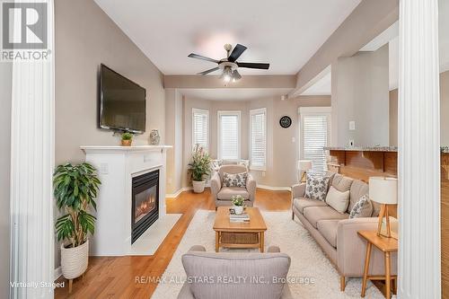 254 Shadow Place, Pickering, ON - Indoor Photo Showing Living Room With Fireplace