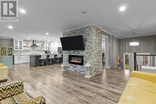 9-13 Roberts Road, St. John'S, NL - Indoor Photo Showing Living Room With Fireplace