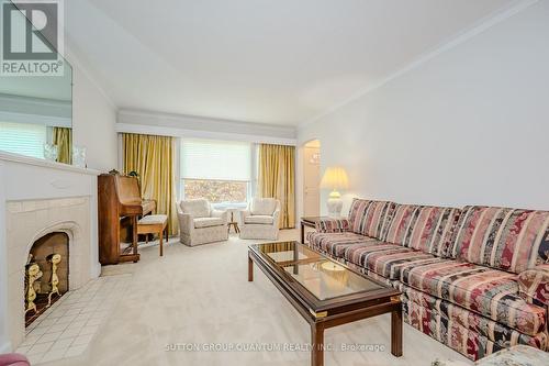 26 Reid Manor, Toronto, ON - Indoor Photo Showing Living Room With Fireplace