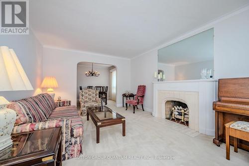 26 Reid Manor, Toronto, ON - Indoor Photo Showing Living Room With Fireplace