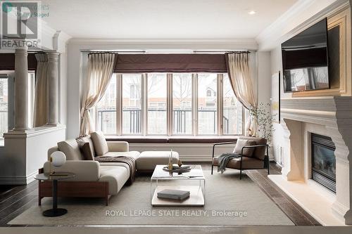 35 Holkham Avenue, Hamilton, ON - Indoor Photo Showing Living Room With Fireplace