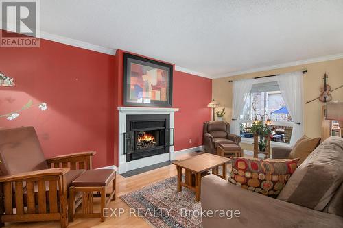 1889 Des Epinettes Avenue, Ottawa, ON - Indoor Photo Showing Living Room With Fireplace