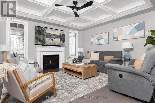 80 Chambery Street, Bracebridge, ON - Indoor Photo Showing Living Room With Fireplace