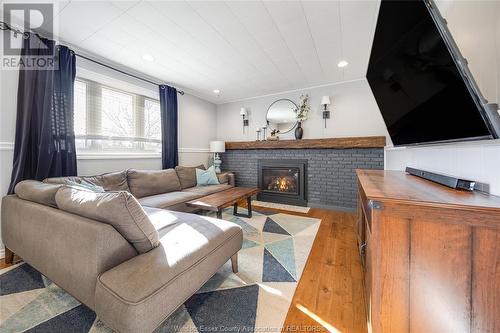 4379 Ashfield Crescent, Windsor, ON - Indoor Photo Showing Living Room With Fireplace