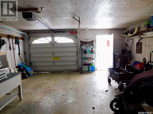 116 Churchill Avenue, Coronach, SK - Indoor Photo Showing Garage