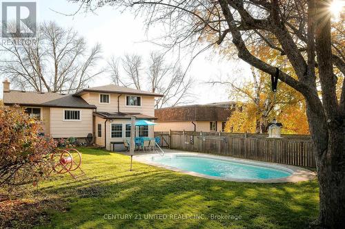 1026 Cumberland Avenue, Peterborough (Northcrest), ON - Outdoor With In Ground Pool With Backyard