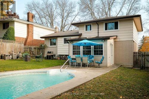 1026 Cumberland Avenue, Peterborough (Northcrest), ON - Outdoor With In Ground Pool With Deck Patio Veranda