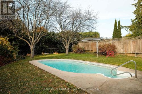 1026 Cumberland Avenue, Peterborough (Northcrest), ON - Outdoor With In Ground Pool With Backyard