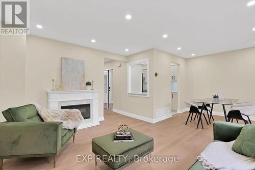 1037 Elizabeth Place, Oakville, ON - Indoor Photo Showing Living Room With Fireplace