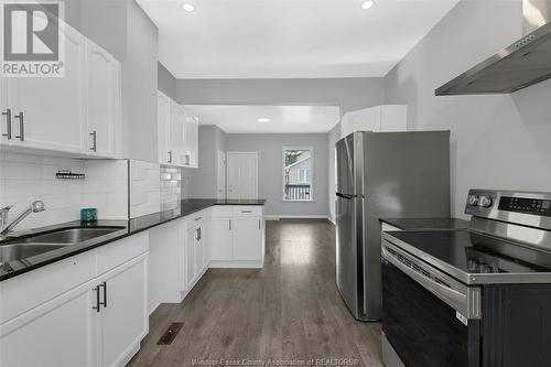 216 Rankin, Windsor, ON - Indoor Photo Showing Kitchen With Double Sink