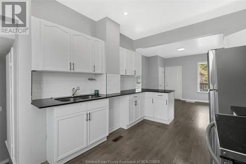 216 Rankin, Windsor, ON - Indoor Photo Showing Kitchen With Double Sink