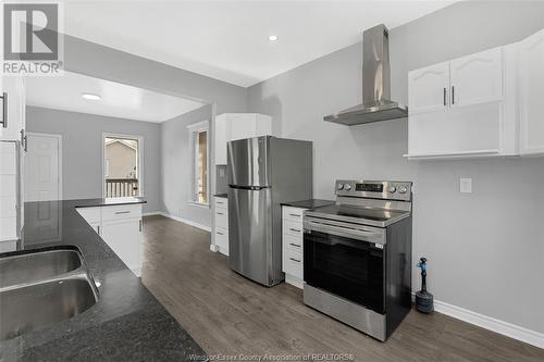 216 Rankin, Windsor, ON - Indoor Photo Showing Kitchen With Double Sink