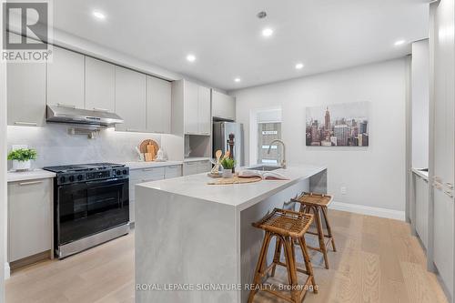 211 Gilbert Avenue, Toronto, ON - Indoor Photo Showing Kitchen With Upgraded Kitchen