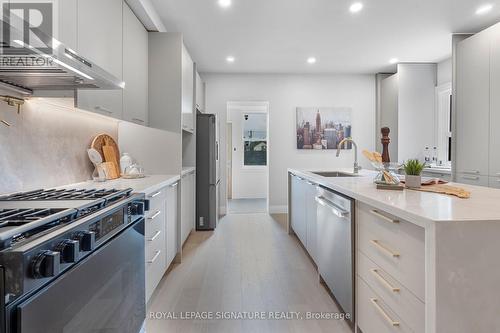 211 Gilbert Avenue, Toronto, ON - Indoor Photo Showing Kitchen With Upgraded Kitchen