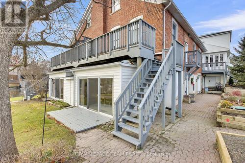 Up the stairs to unit #3 - 3 - 19 Main Street, Westport, ON - Outdoor With Facade