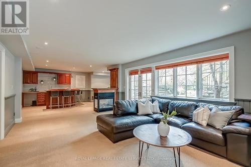 370 Poplar Drive, Oakville, ON - Indoor Photo Showing Living Room With Fireplace