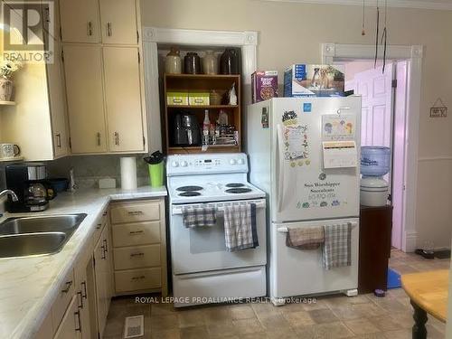 161 Foster Avenue, Belleville, ON - Indoor Photo Showing Kitchen With Double Sink