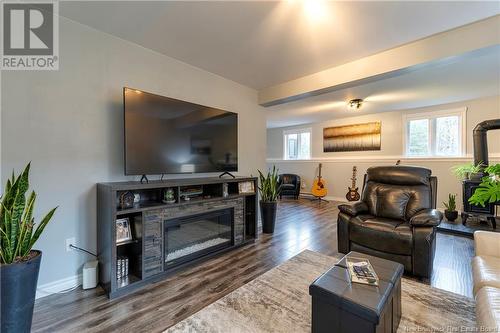 55 Monaco Drive, Rothesay, NB - Indoor Photo Showing Living Room With Fireplace