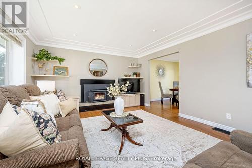 14360 Sixth Line, Halton Hills, ON - Indoor Photo Showing Living Room With Fireplace