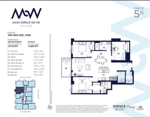 Drawing (sketch) - 1005-60 Rue Wellington S., Sherbrooke (Les Nations), QC - Other