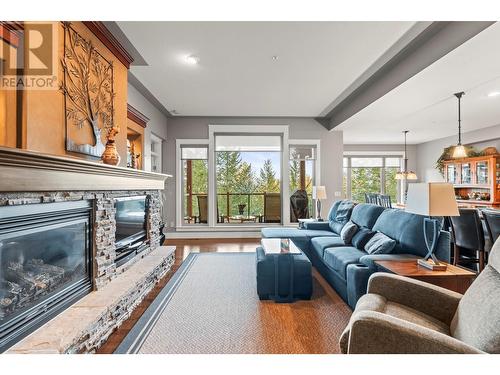 242 Dormie Place, Vernon, BC - Indoor Photo Showing Living Room With Fireplace