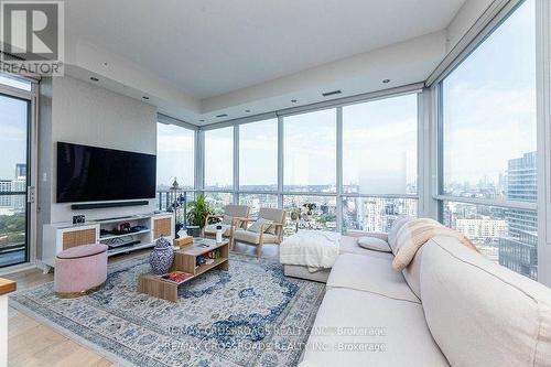 3002 - 20 Bruyeres Mews, Toronto, ON - Indoor Photo Showing Living Room