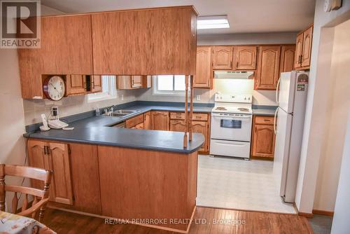 218 Greenway Drive, Whitewater Region, ON - Indoor Photo Showing Kitchen With Double Sink