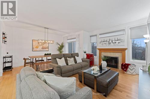 435 Celtic Ridge Crescent, Ottawa, ON - Indoor Photo Showing Living Room With Fireplace