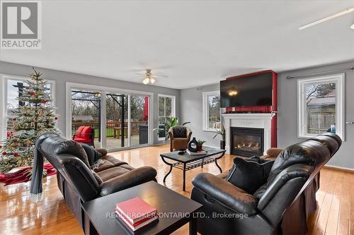 207 Huron Road, Perth South, ON - Indoor Photo Showing Living Room With Fireplace