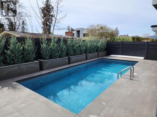 Large family pool - 509 Eldorado Road, Kelowna, BC - Outdoor With In Ground Pool With Backyard