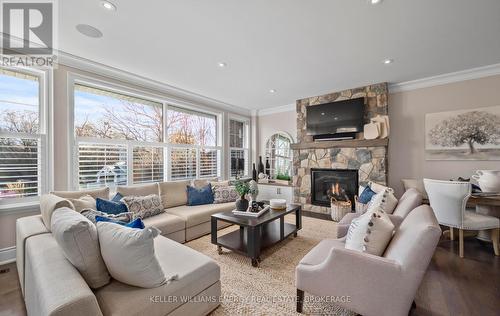 80 Way Street, Whitby (Brooklin), ON - Indoor Photo Showing Living Room With Fireplace