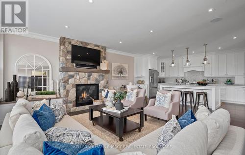 80 Way Street, Whitby (Brooklin), ON - Indoor Photo Showing Living Room With Fireplace