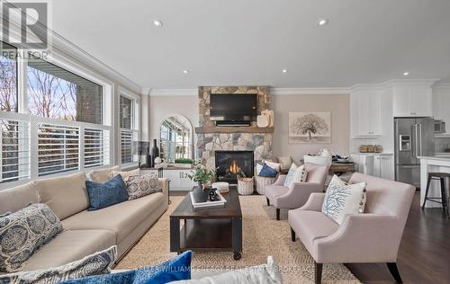 80 Way Street, Whitby (Brooklin), ON - Indoor Photo Showing Living Room With Fireplace