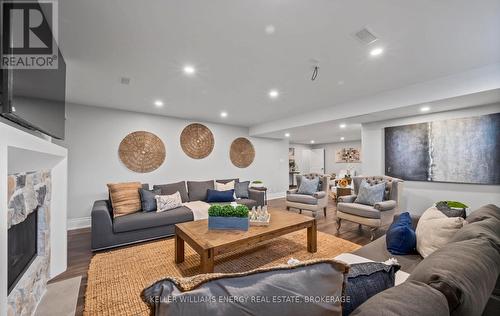 80 Way Street, Whitby (Brooklin), ON - Indoor Photo Showing Living Room With Fireplace