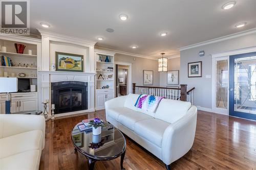 10 Ocean'S Edge, Portugal Cove, NL - Indoor Photo Showing Living Room With Fireplace