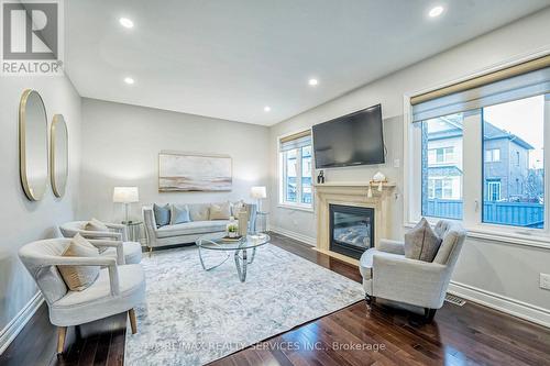 47 Stanton Avenue, Vaughan, ON - Indoor Photo Showing Living Room With Fireplace