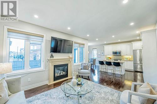 47 Stanton Avenue, Vaughan, ON - Indoor Photo Showing Living Room With Fireplace