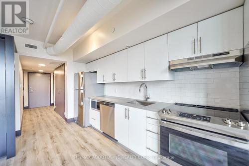 505 - 121 King Street E, Hamilton, ON - Indoor Photo Showing Kitchen With Stainless Steel Kitchen