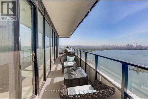 6205 - 30 Shore Breeze Drive, Toronto, ON - Outdoor With Body Of Water With Balcony With View With Exterior