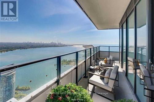 6205 - 30 Shore Breeze Drive, Toronto, ON - Outdoor With Body Of Water With Balcony With View With Exterior