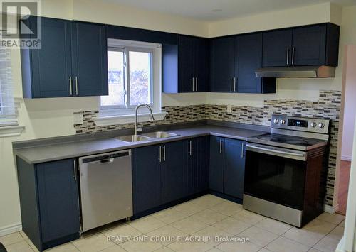 Upper - 9 Hardwick Drive S, Brampton, ON - Indoor Photo Showing Kitchen With Double Sink