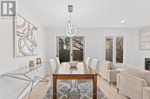 31 York Hill Boulevard, Vaughan, ON - Indoor Photo Showing Dining Room With Fireplace