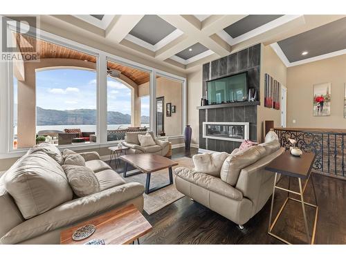 1304 Pinot Noir Drive, West Kelowna, BC - Indoor Photo Showing Living Room With Fireplace