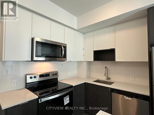 1003 - 204 Burnhamthorpe Road E, Mississauga, ON - Indoor Photo Showing Kitchen With Stainless Steel Kitchen