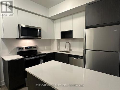 1003 - 204 Burnhamthorpe Road E, Mississauga, ON - Indoor Photo Showing Kitchen With Stainless Steel Kitchen With Upgraded Kitchen